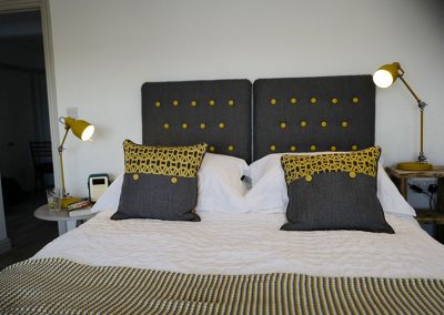 King sized bed in Bedroom 1